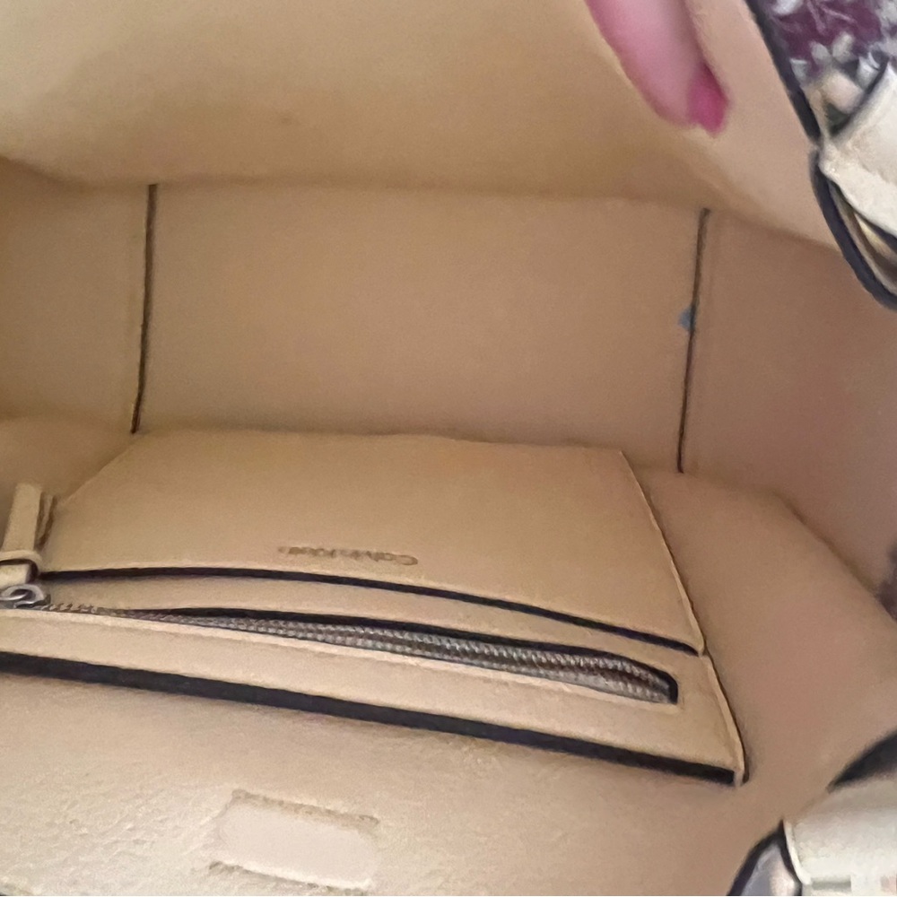 Calvin Klein Beige Leather Handbag - Picture 3 of 8